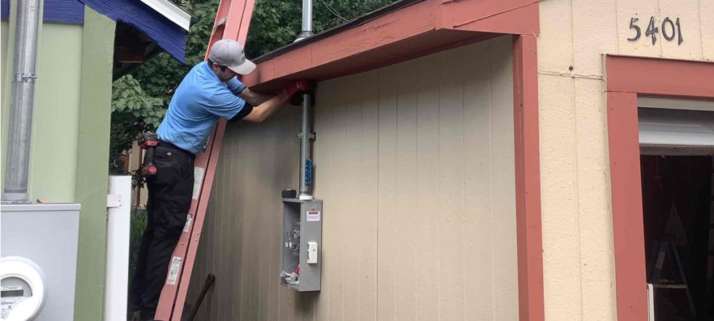 New Service to Detached Garage