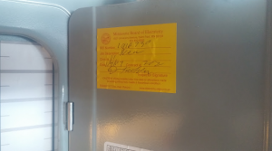 Electrical permit and inspection